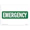 Signmission Safety Sign, OSHA EMERGENCY, 7" Height, Label OEE-16912 Response.pdf, Landscape OS-EM-D-710-L-10547 - alternate 1